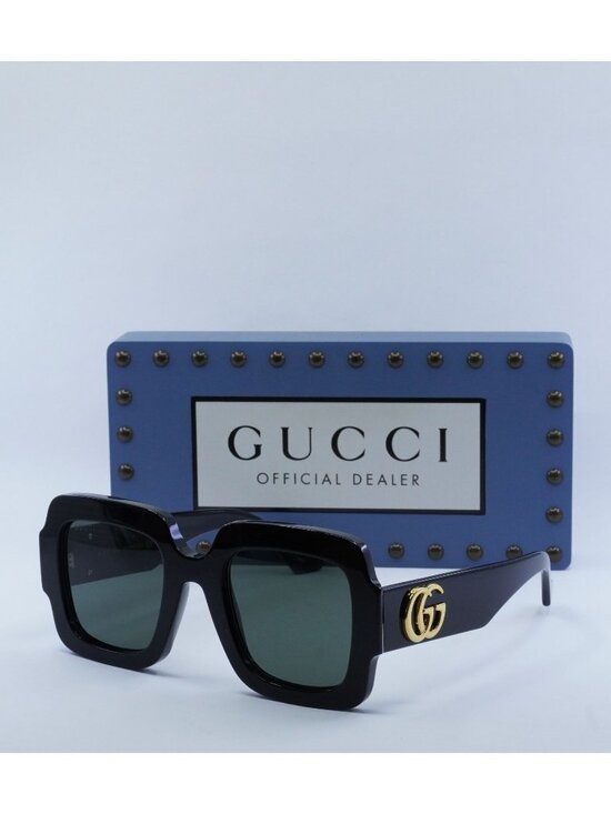 Gucci Accessories - Gucci GG1547S 001 Square Women Sunglasses - Black / Grey